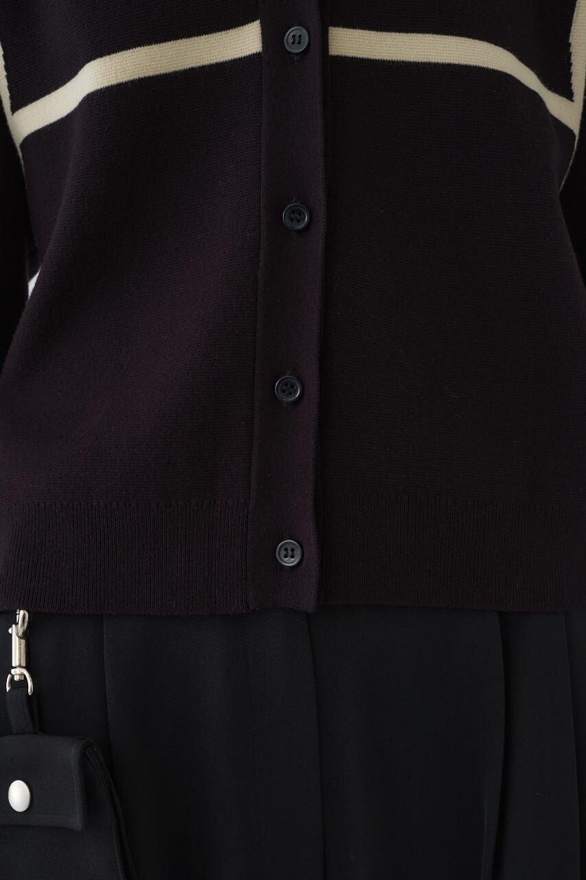 RIM.ARK 「Line compact knit CD」|カーディガン|