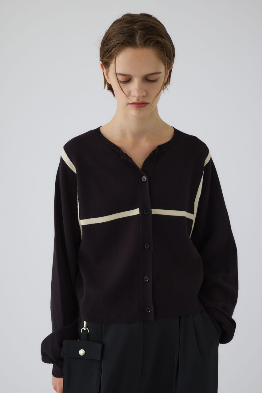 RIM.ARK 「Line compact knit CD」|カーディガン|