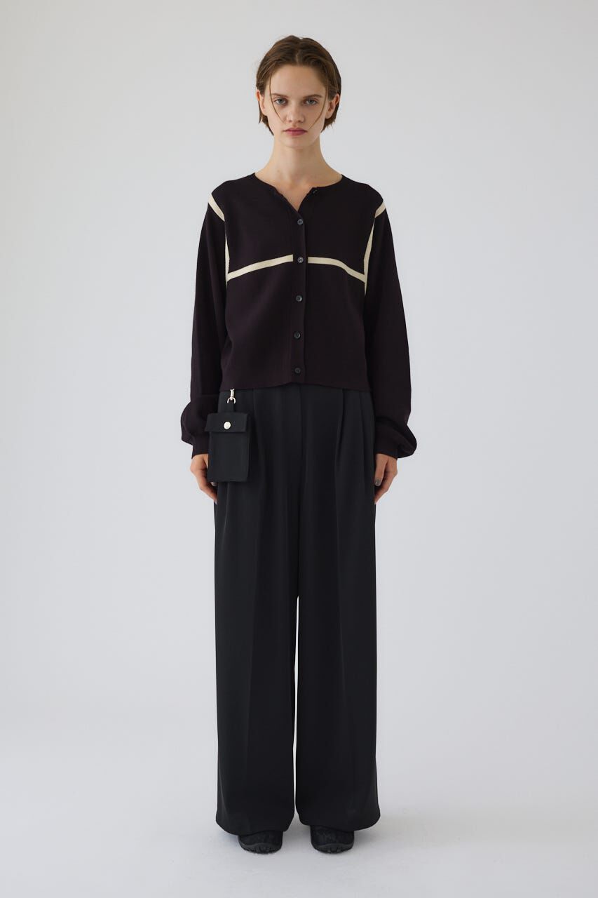 RIM.ARK 「Line compact knit CD」|カーディガン|