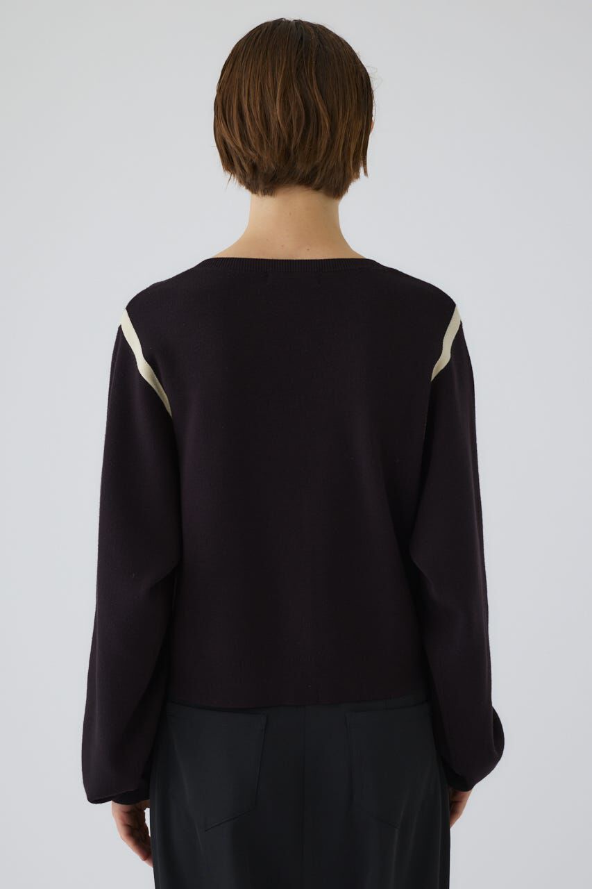 RIM.ARK 「Line compact knit CD」|カーディガン|