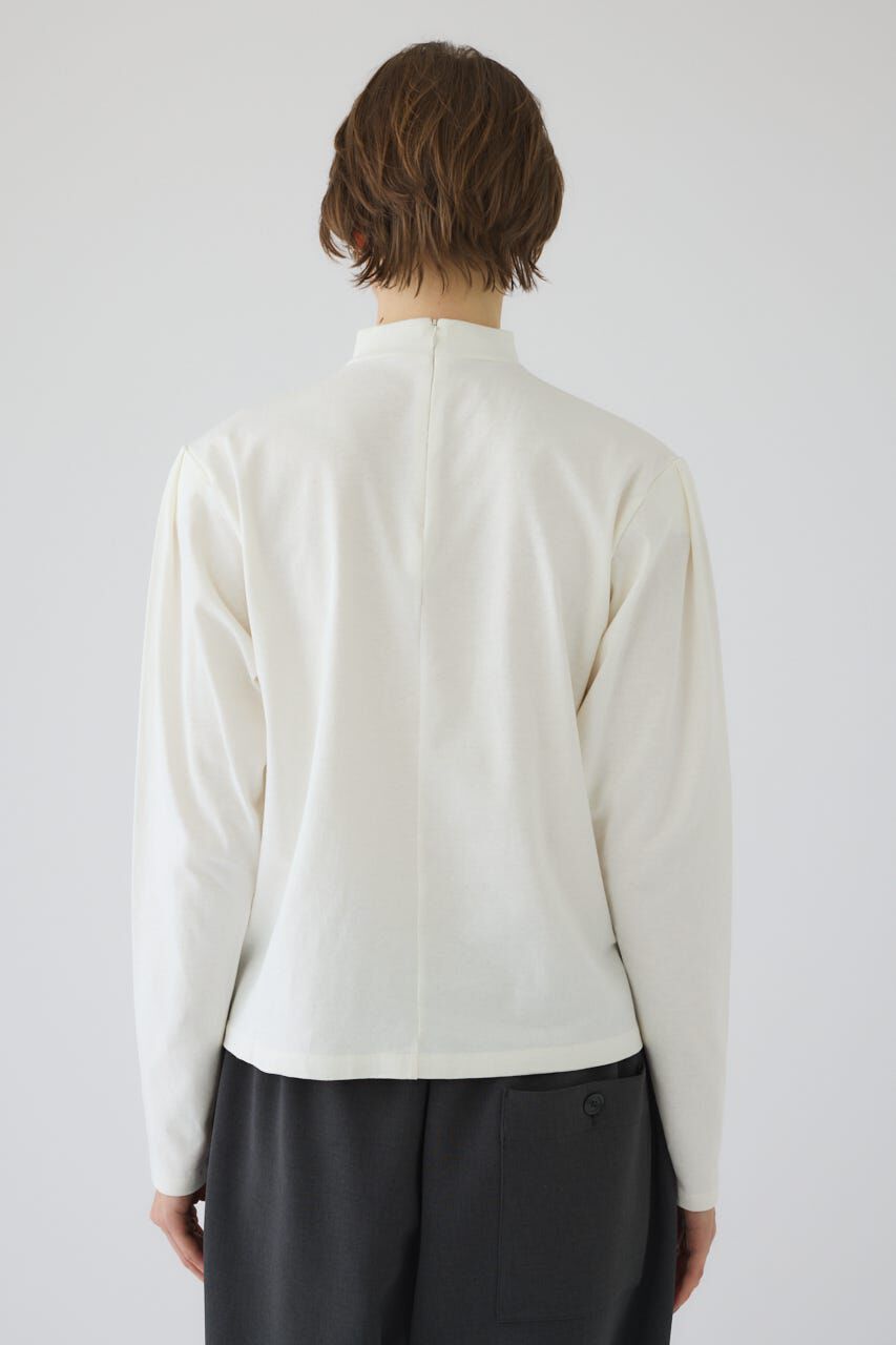 RIM.ARK 「Curved sleeve high collar tops」|Tシャツ・カットソー|