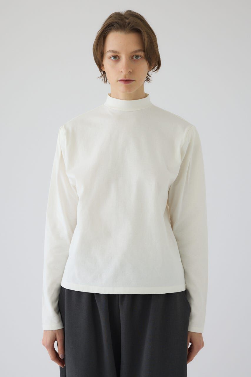 RIM.ARK 「Curved sleeve high collar tops」|Tシャツ・カットソー|
