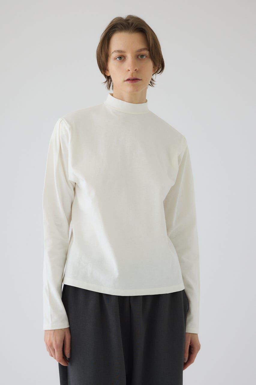 RIM.ARK 「Curved sleeve high collar tops」|Tシャツ・カットソー|