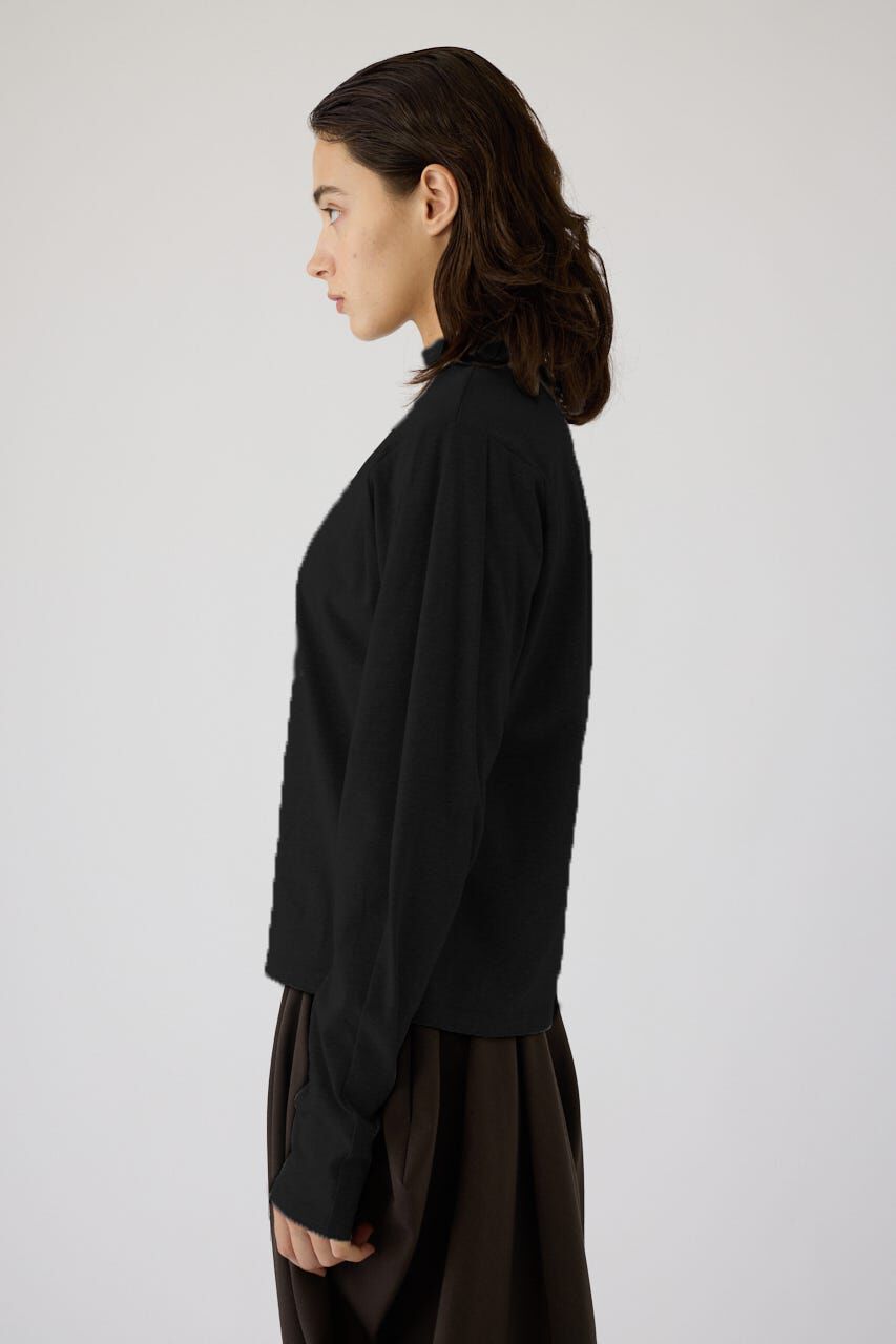 RIM.ARK 「Curved sleeve high collar tops」|Tシャツ・カットソー|