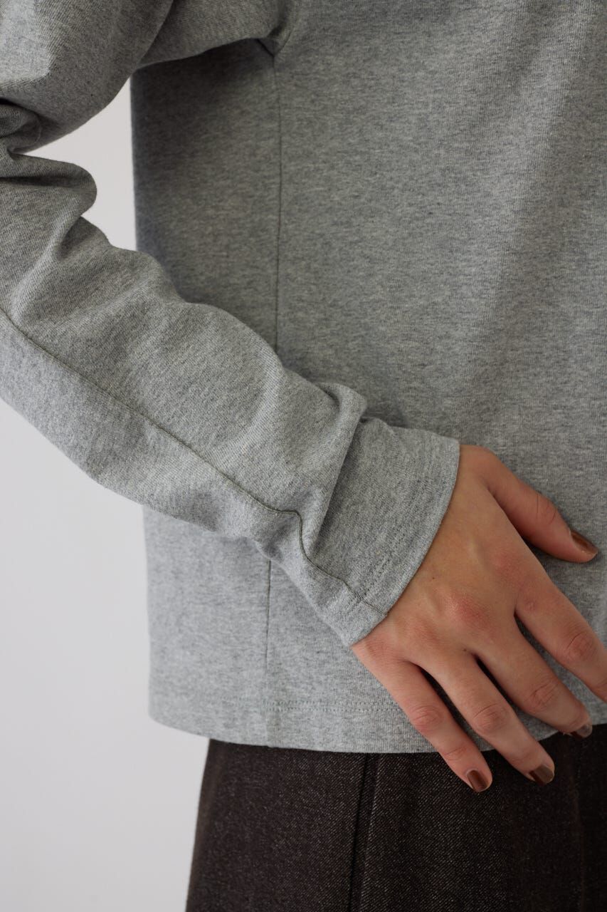 RIM.ARK 「Curved sleeve high collar tops」|Tシャツ・カットソー|