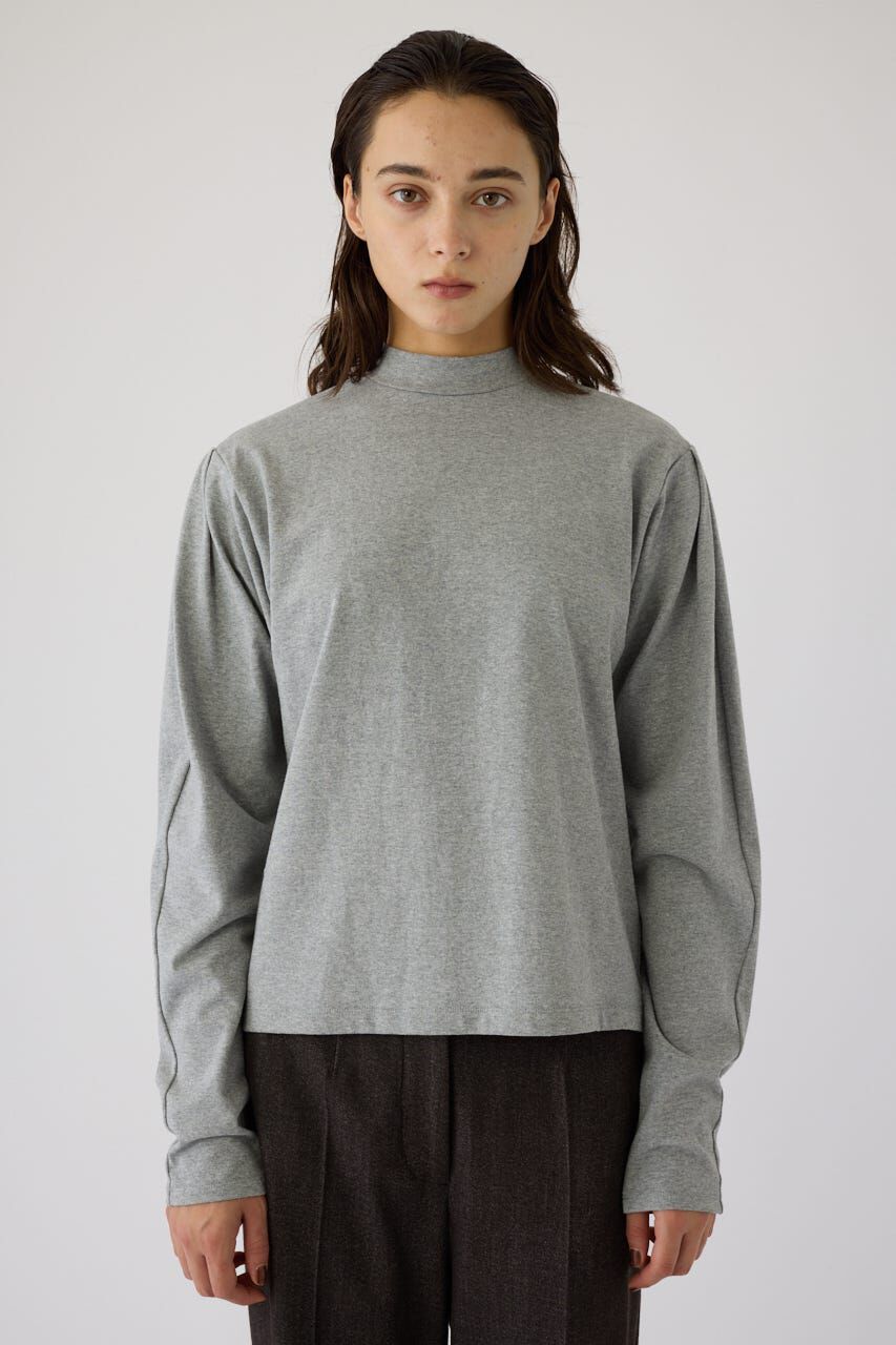 RIM.ARK 「Curved sleeve high collar tops」|Tシャツ・カットソー|