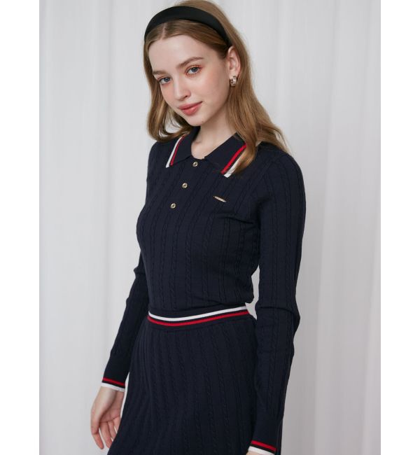 CALNAMUR「MINI CABLE LINE KNIT SK/ミニケーブルライクニットミニスカート」|スカート|