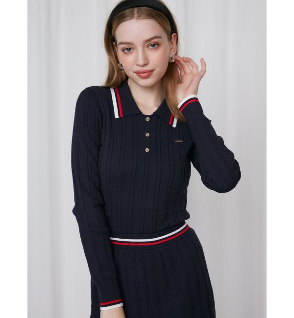 CALNAMUR「MINI CABLE LINE KNIT SK/ミニケーブルライクニットミニスカート」|スカート|