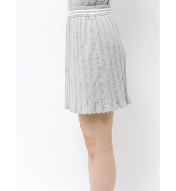 CALNAMUR「MINI CABLE LINE KNIT SK/ミニケーブルライクニットミニスカート」|スカート|