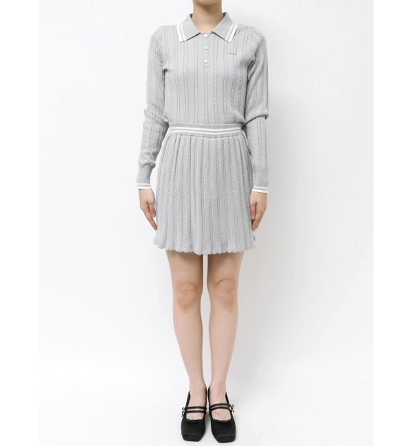 CALNAMUR「MINI CABLE LINE KNIT SK/ミニケーブルライクニットミニスカート」|スカート|
