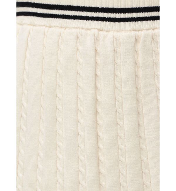 CALNAMUR「MINI CABLE LINE KNIT SK/ミニケーブルライクニットミニスカート」|スカート|