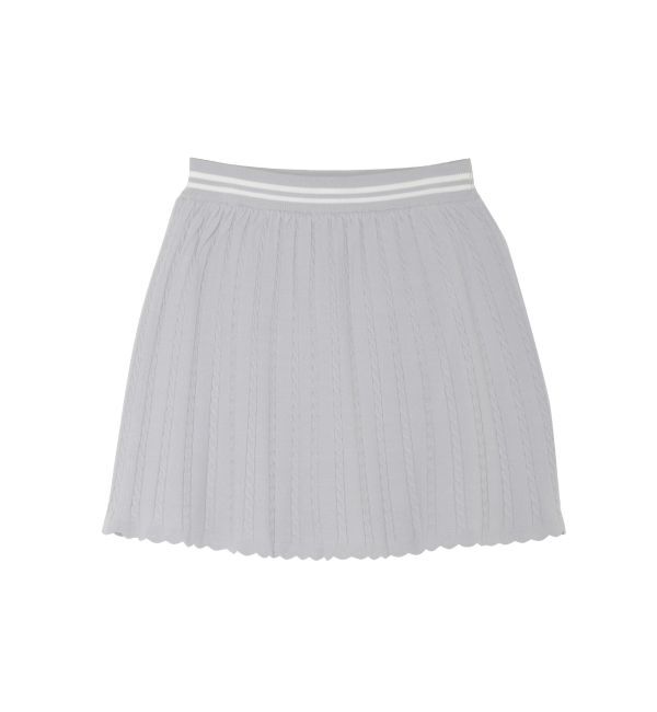 CALNAMUR「MINI CABLE LINE KNIT SK/ミニケーブルライクニットミニスカート」|スカート|