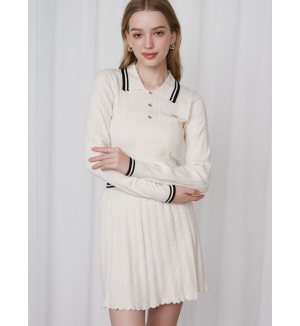 CALNAMUR「MINI CABLE LINE KNIT SK/ミニケーブルライクニットミニスカート」|スカート|