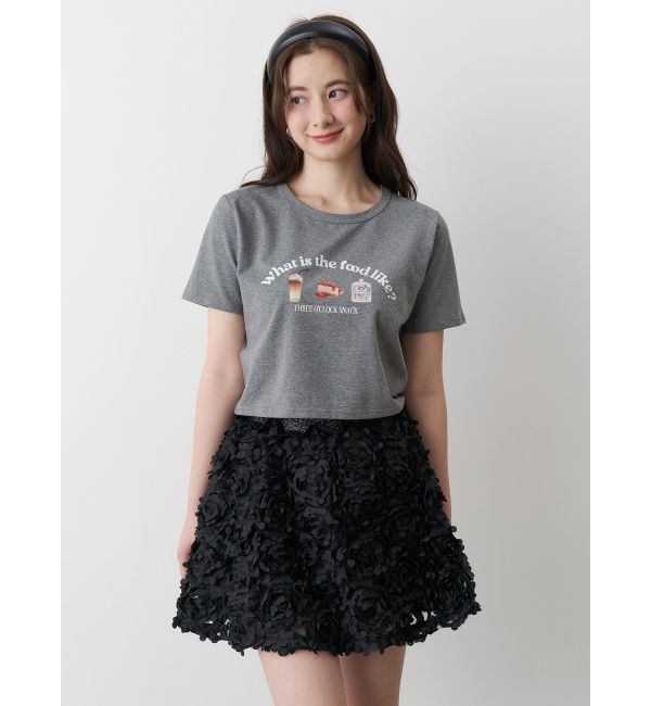 CALNAMUR「3D FLOWER MINI SK/3Dフラワーミニスカート」|スカート|