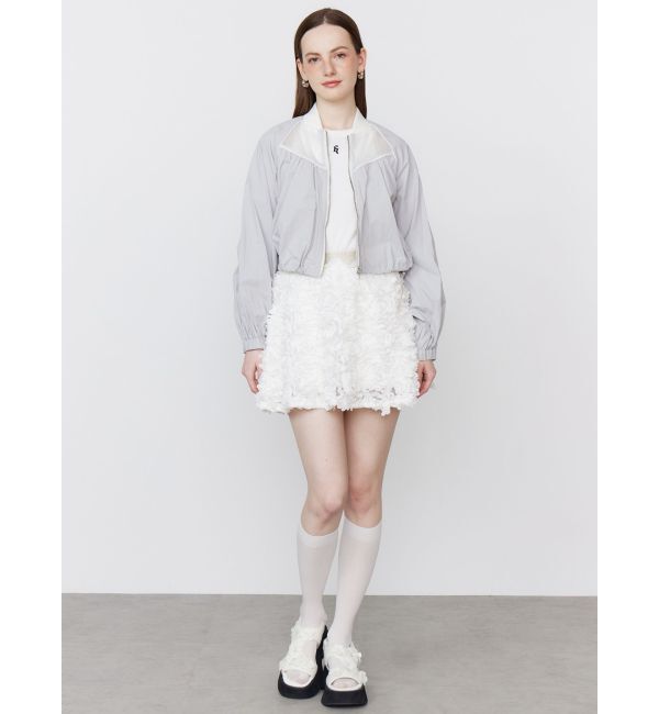 CALNAMUR「3D FLOWER MINI SK/3Dフラワーミニスカート」|スカート|