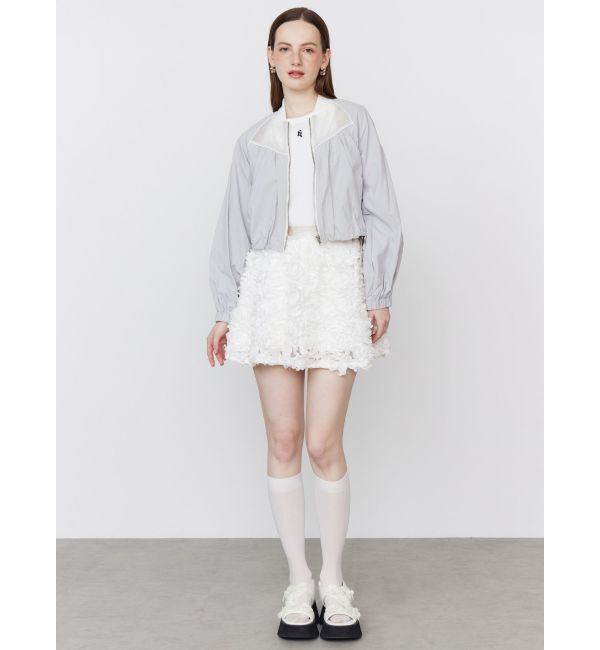 CALNAMUR「3D FLOWER MINI SK/3Dフラワーミニスカート」|スカート|