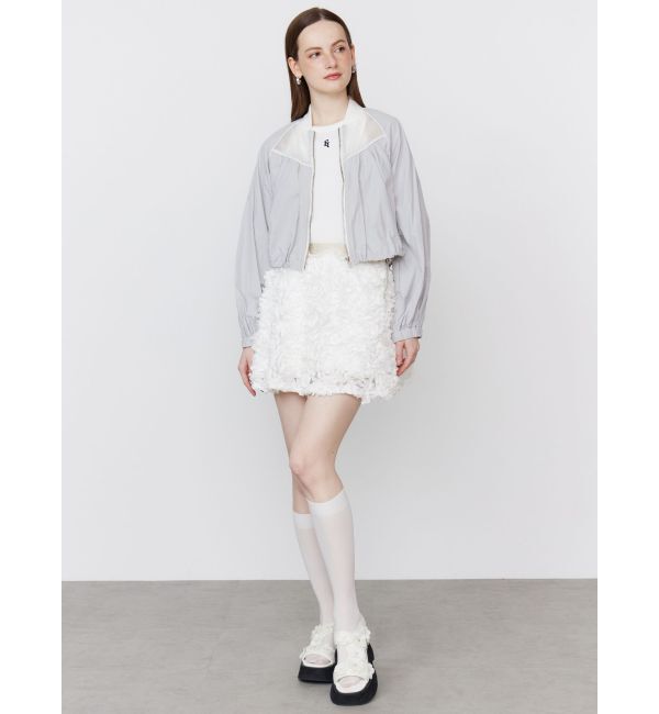 CALNAMUR「3D FLOWER MINI SK/3Dフラワーミニスカート」|スカート|