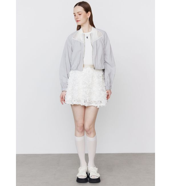 CALNAMUR「3D FLOWER MINI SK/3Dフラワーミニスカート」|スカート|