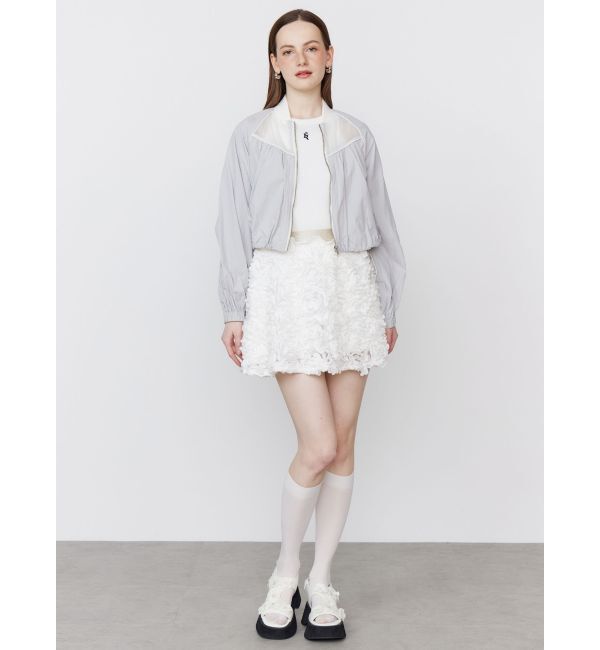 CALNAMUR「3D FLOWER MINI SK/3Dフラワーミニスカート」|スカート|