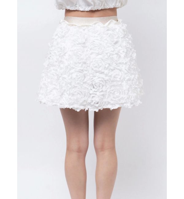 CALNAMUR「3D FLOWER MINI SK/3Dフラワーミニスカート」|スカート|