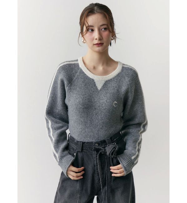 CALNAMUR「バックロゴジャガードユニフォームボディスーツ」|ニット・セーター|