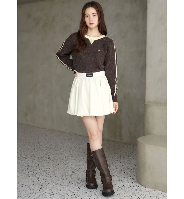 CALNAMUR「バックロゴジャガードユニフォームボディスーツ」|ニット・セーター|