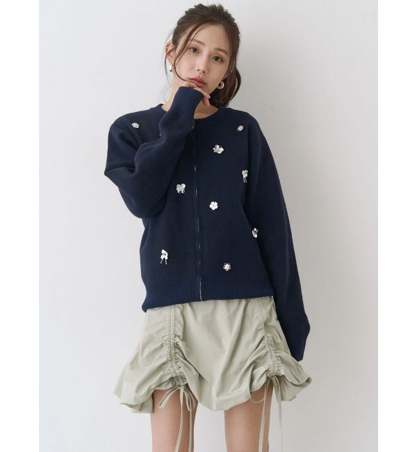 CALNAMUR「ドロストバルーンミニスカート」|スカート|