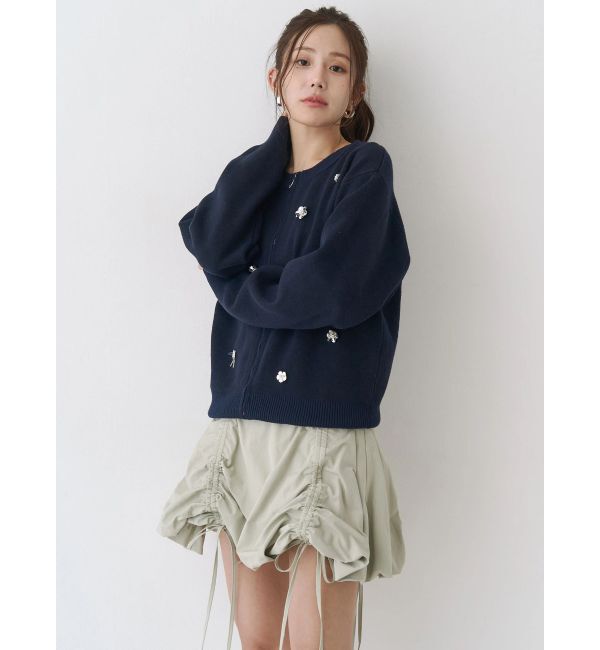 CALNAMUR「ドロストバルーンミニスカート」|スカート|