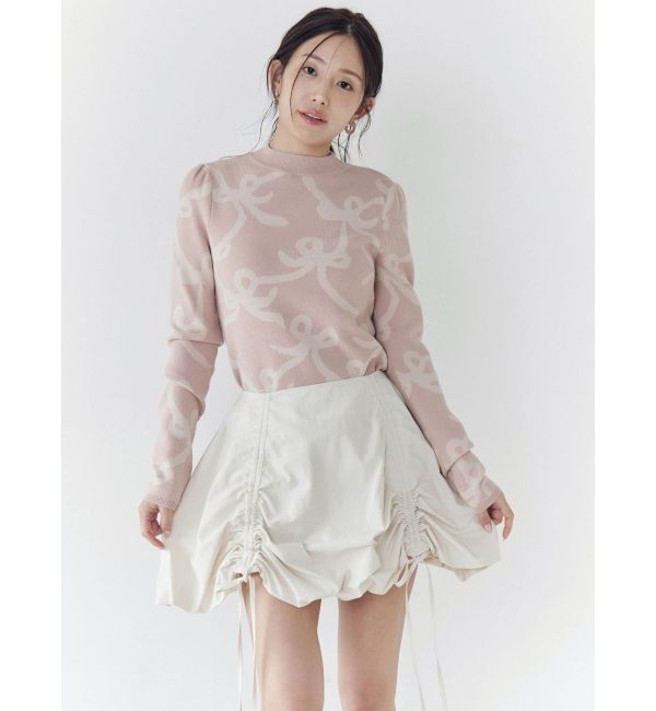 CALNAMUR「ドロストバルーンミニスカート」|スカート|