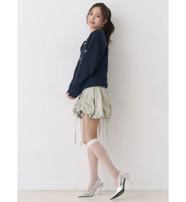 CALNAMUR「ドロストバルーンミニスカート」|スカート|