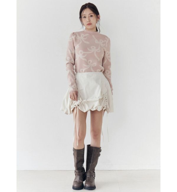 CALNAMUR「ドロストバルーンミニスカート」|スカート|