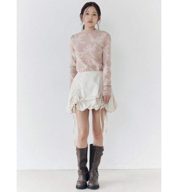 CALNAMUR「ドロストバルーンミニスカート」|スカート|