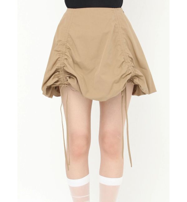 CALNAMUR「ドロストバルーンミニスカート」|スカート|