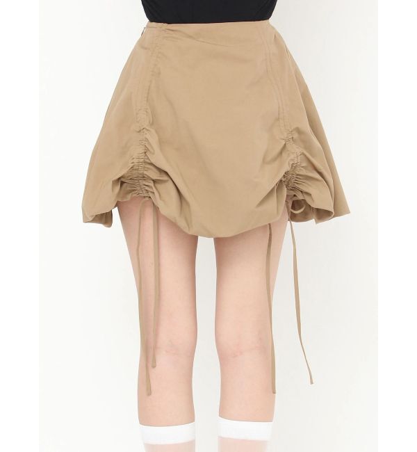 CALNAMUR「ドロストバルーンミニスカート」|スカート|