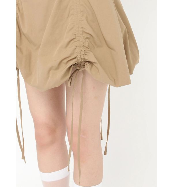 CALNAMUR「ドロストバルーンミニスカート」|スカート|