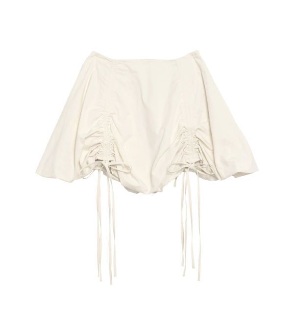 CALNAMUR「ドロストバルーンミニスカート」|スカート|