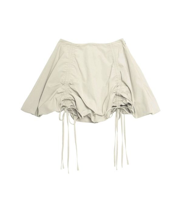 CALNAMUR「ドロストバルーンミニスカート」|スカート|