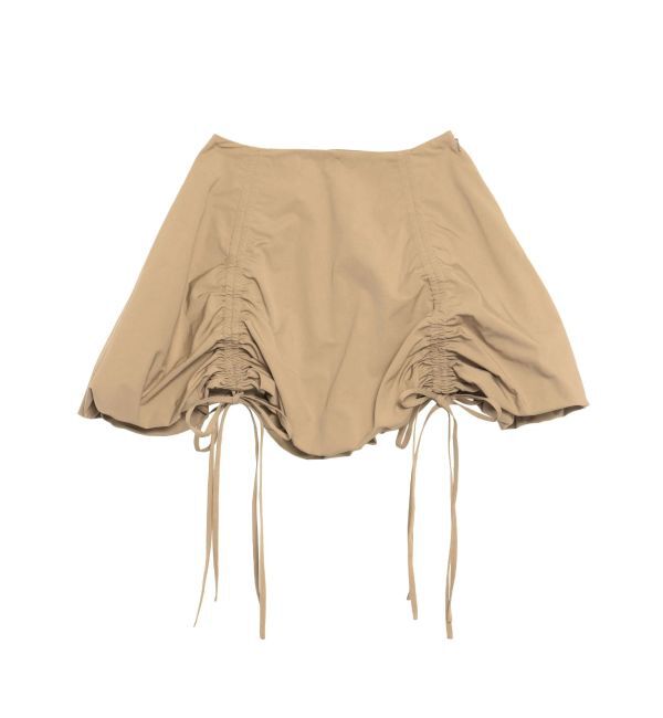 CALNAMUR「ドロストバルーンミニスカート」|スカート|