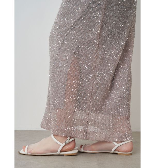 ELENDEEK「SPANGLE PLEATS SK」|スカート|