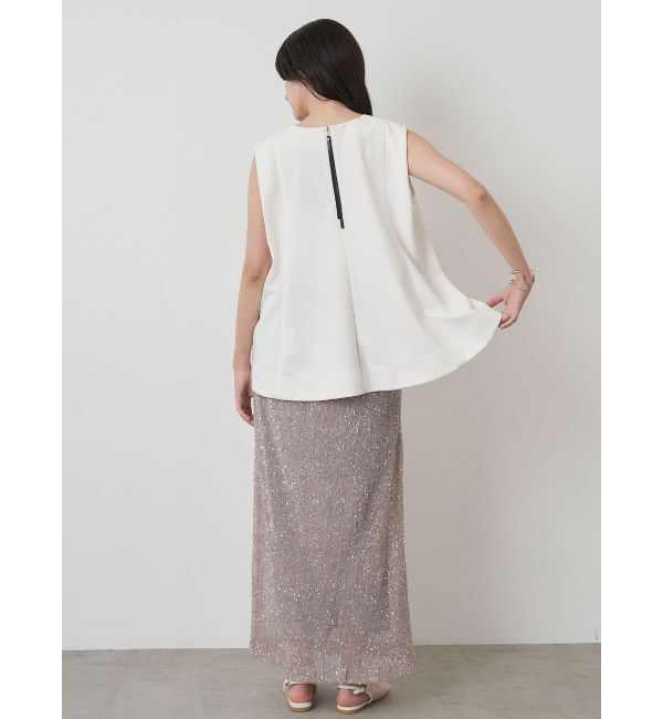 ELENDEEK「SPANGLE PLEATS SK」|スカート|