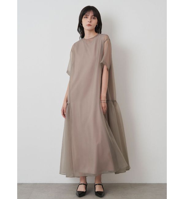 ELENDEEK「SHEER LAYERED CUT OP」|ワンピース|