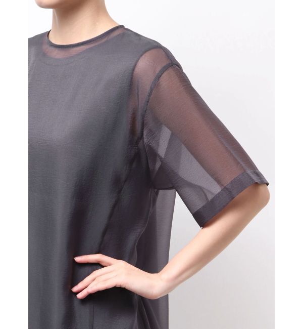 ELENDEEK「SHEER LAYERED CUT OP」|ワンピース|