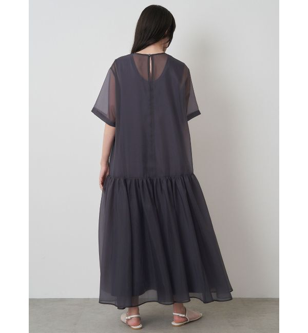 ELENDEEK「SHEER LAYERED CUT OP」|ワンピース|