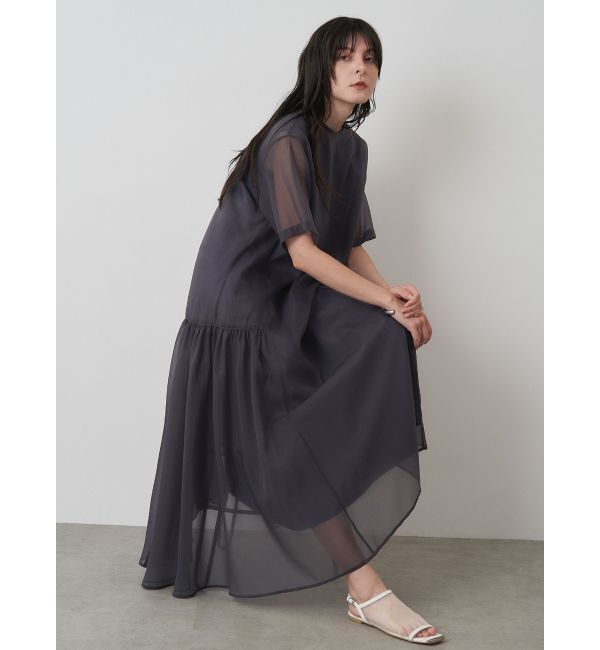 ELENDEEK「SHEER LAYERED CUT OP」|ワンピース|