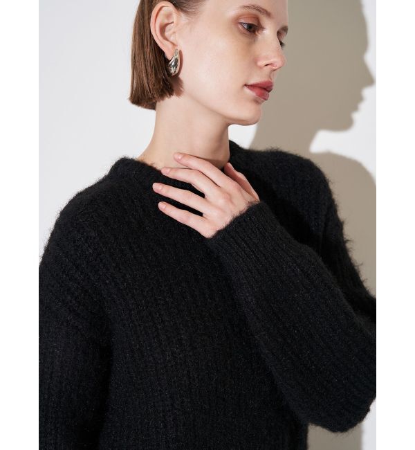 ELENDEEK「BRUSHED YARN KNIT DOCKING OP」|ワンピース|