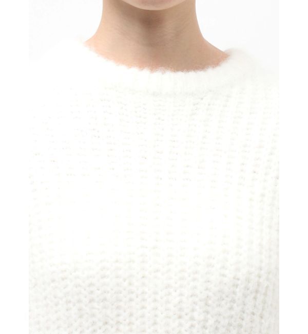 ELENDEEK「BRUSHED YARN KNIT DOCKING OP」|ワンピース|