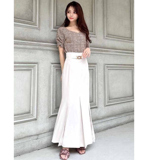 RESEXXY「ファブリックフォールドスカート」|スカート|