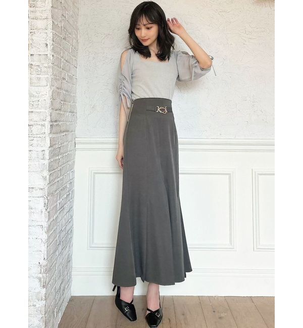 RESEXXY「ファブリックフォールドスカート」|スカート|