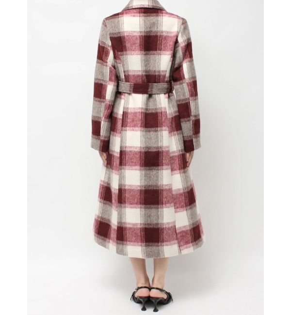 RESEXXY「ミディレングスシャギーチェックコート」|その他|