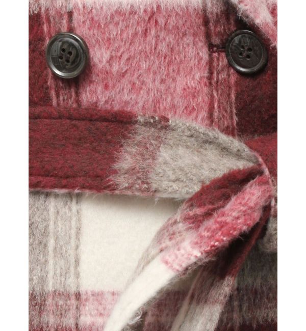 RESEXXY「ミディレングスシャギーチェックコート」|その他|